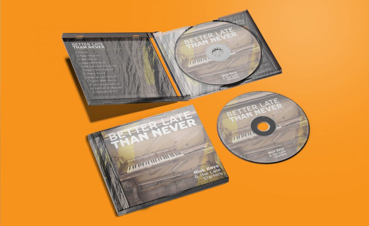 Nick Keys & the Late Starters CD case and discs