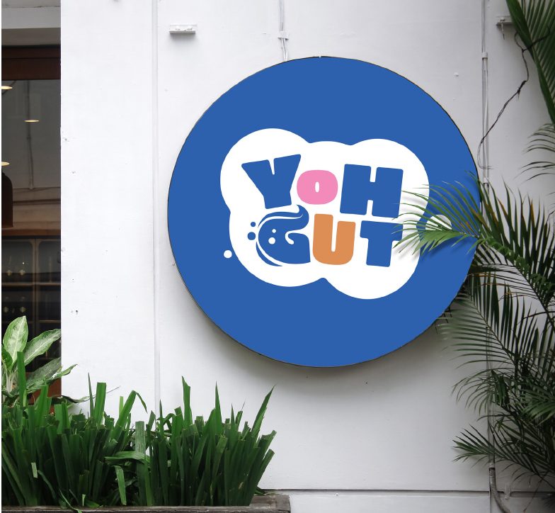 Yoh Gut round light box sign